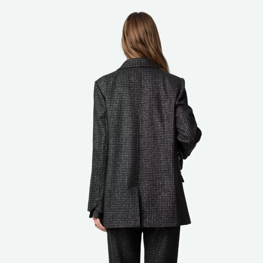 Zadig & Voltaire Viva Shimmer Jacket - Noir