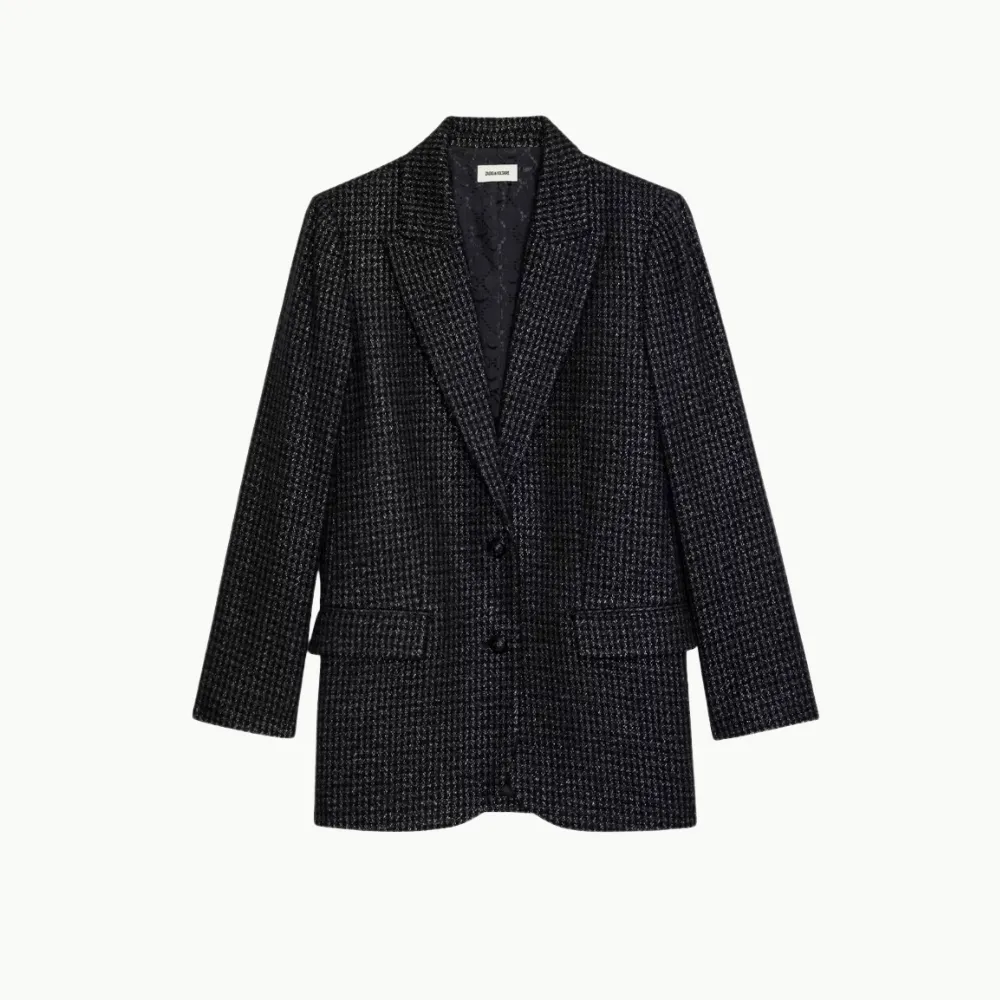 Zadig & Voltaire Viva Shimmer Jacket - Noir