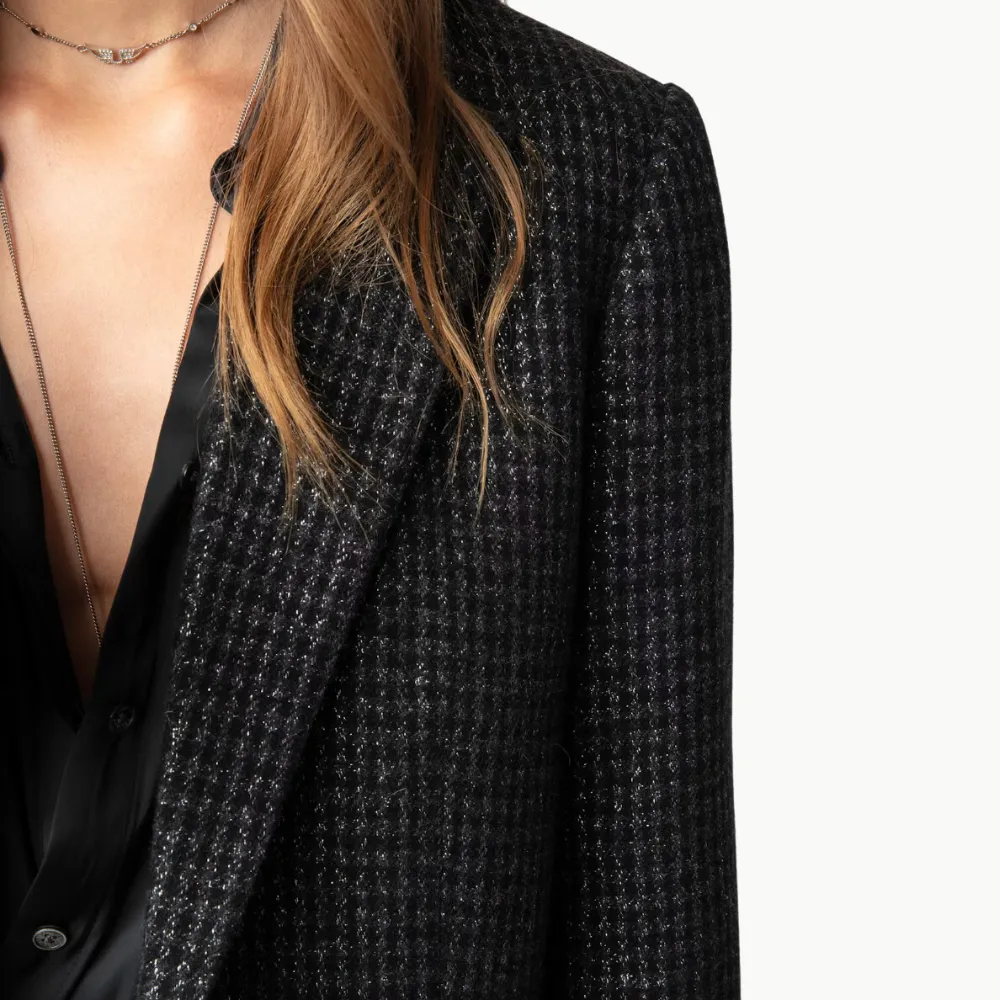 Zadig & Voltaire Viva Shimmer Jacket - Noir