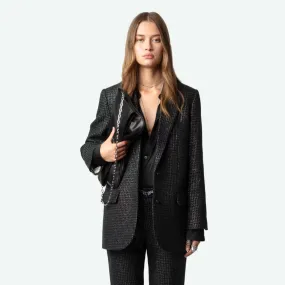 Zadig & Voltaire Viva Shimmer Jacket - Noir